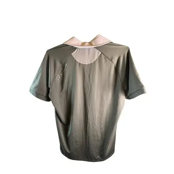 Kingsland Equestrian Short Sleeve Show Shirt Men’s Small Olive/White NWT